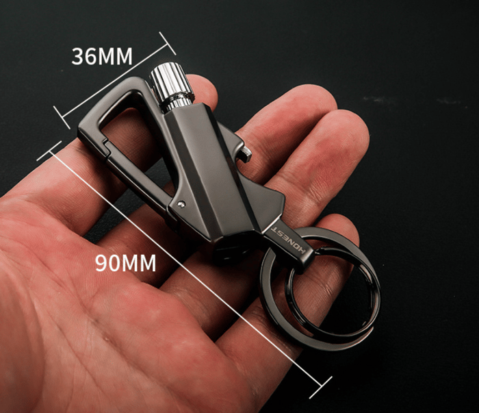 🏆Flash Sale⚡ 50K+ SOLD! Almost Gone-💥Permanent Match Infinity Lighter with Multitool Keychain Bottle Opener