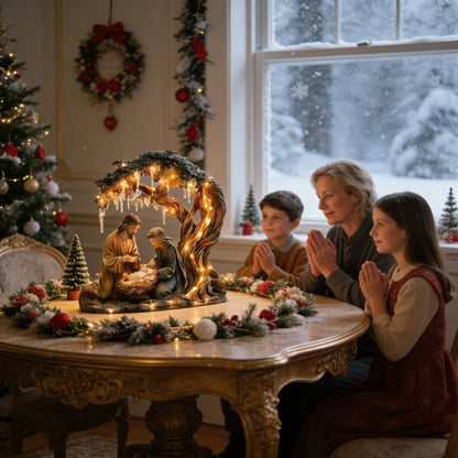 🎄🎁3D Christmas Nativity Scene Decorative Figurine