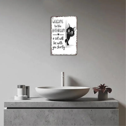 🔥🐱Vintage Black & White Cat Wall Art