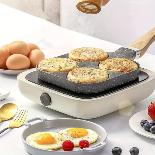 4-Hole Non-Stick Frying Pan