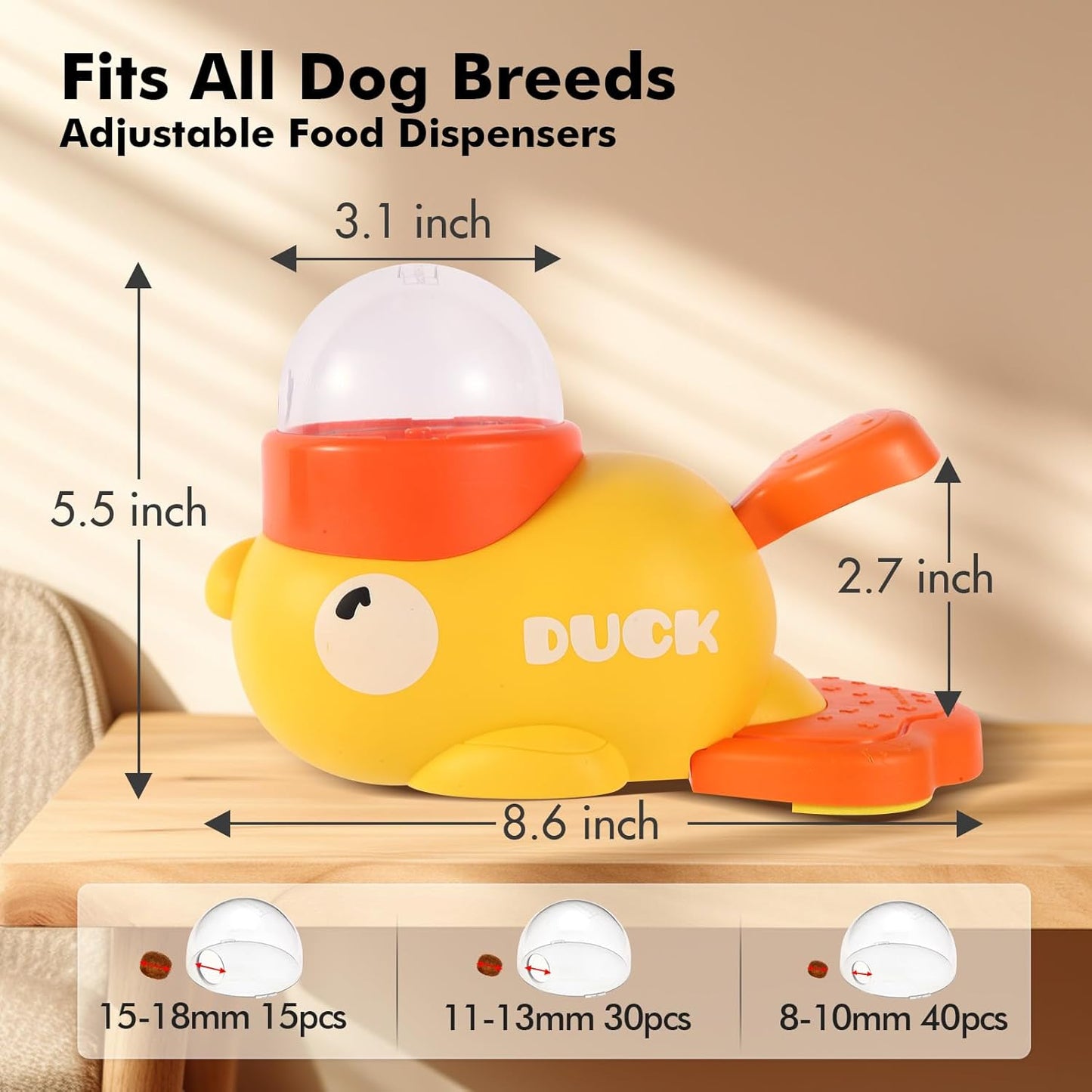 🏆HOT SALE 49% OFF - 🐱🐶 Ducek Little Yellow Duck Feeder Toy