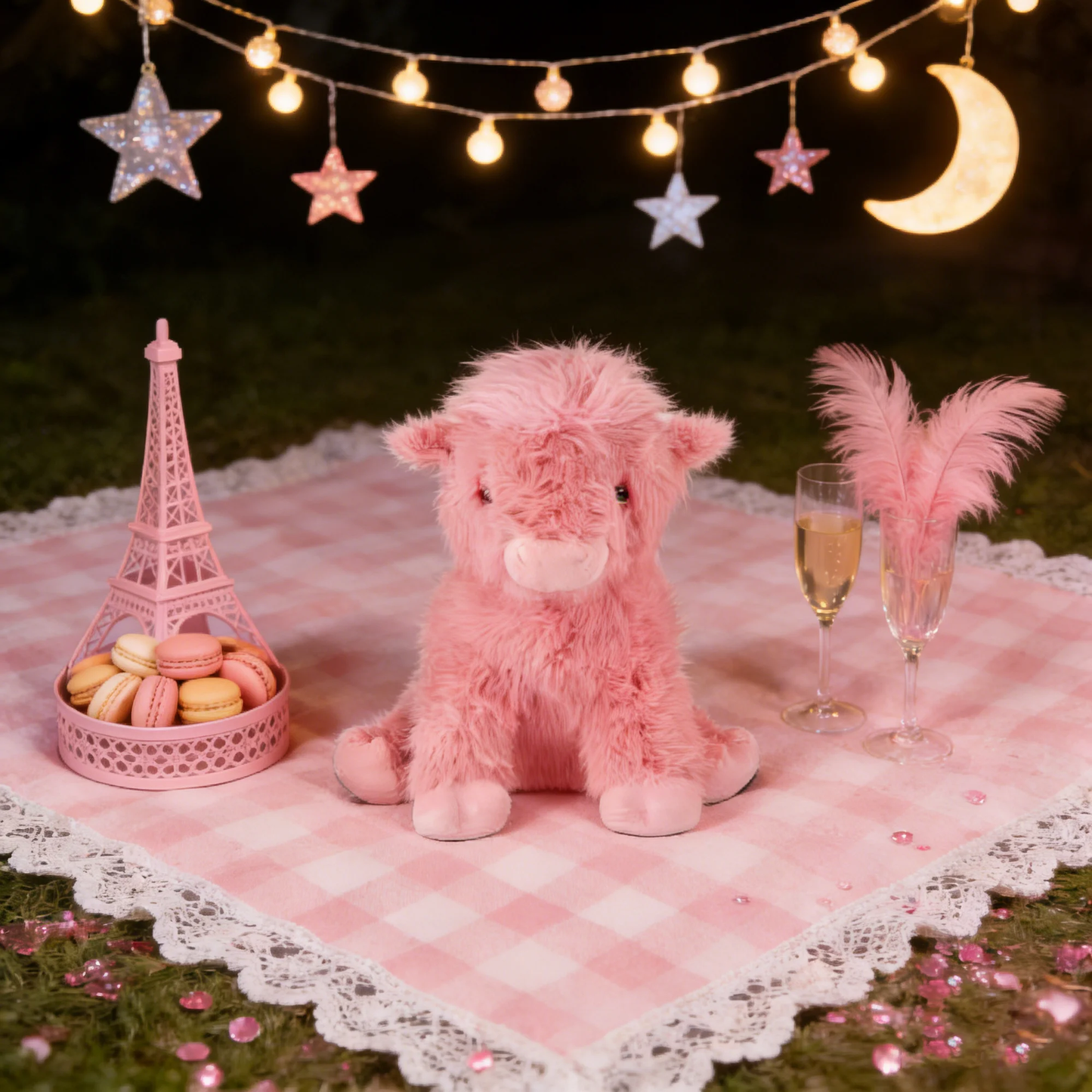 🐮Adorable Pink Highland Cow Plush