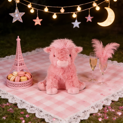 🐮Adorable Pink Highland Cow Plush