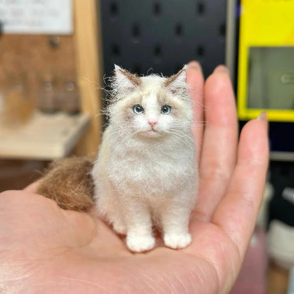 🐱💖Mini Felted Wool Cat