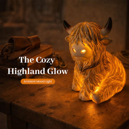 Glowing Highland Bull Lamp