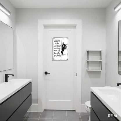 🔥🐱Vintage Black & White Cat Wall Art