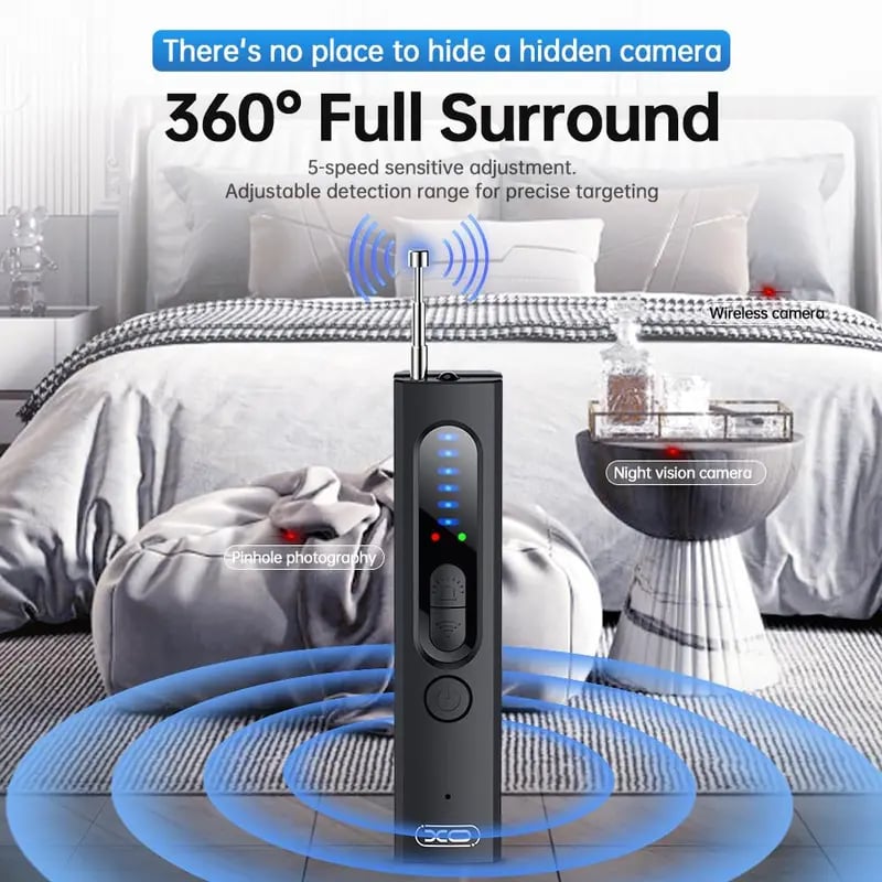 Limited-Time Offer ⏳ Hidden Camera & GPS Tracker Detector with RF Signal Scanner – Find Hidden GPS Trackers Now at 50% Off! 🔥