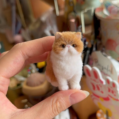 🐱💖Mini Felted Wool Cat