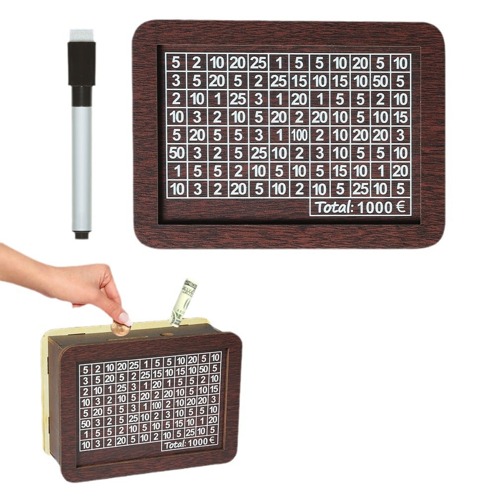 🎁 Hot Sale 49% OFF 🔥Retro Style Wooden Money Box with Counter Piggy Bank Handmade Saving Money Goal Piggy Bank