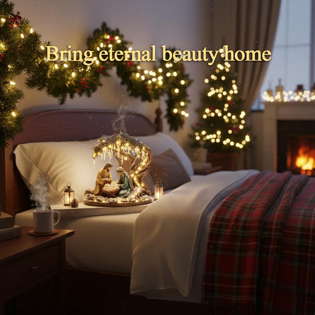 🎄🎁3D Christmas Nativity Scene Decorative Figurine