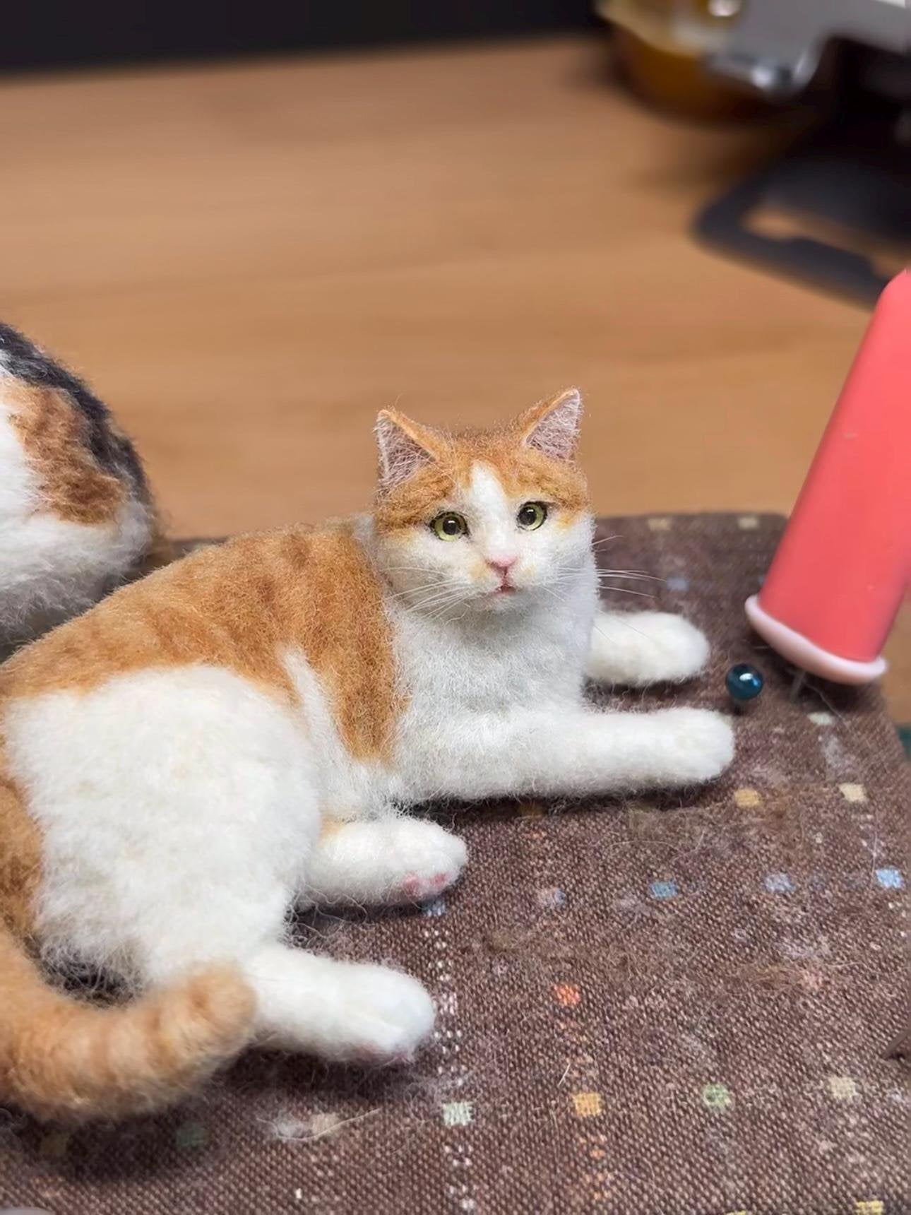 🐱💖Mini Felted Wool Cat