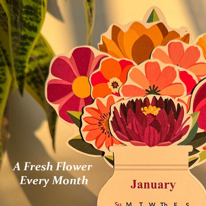 Blooming Desk Flower Calendar