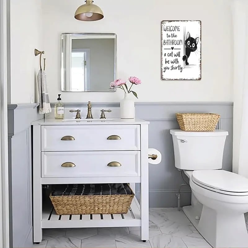 🔥🐱Vintage Black & White Cat Wall Art