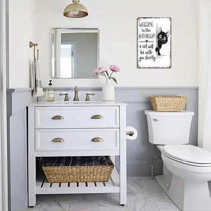 🔥🐱Vintage Black & White Cat Wall Art