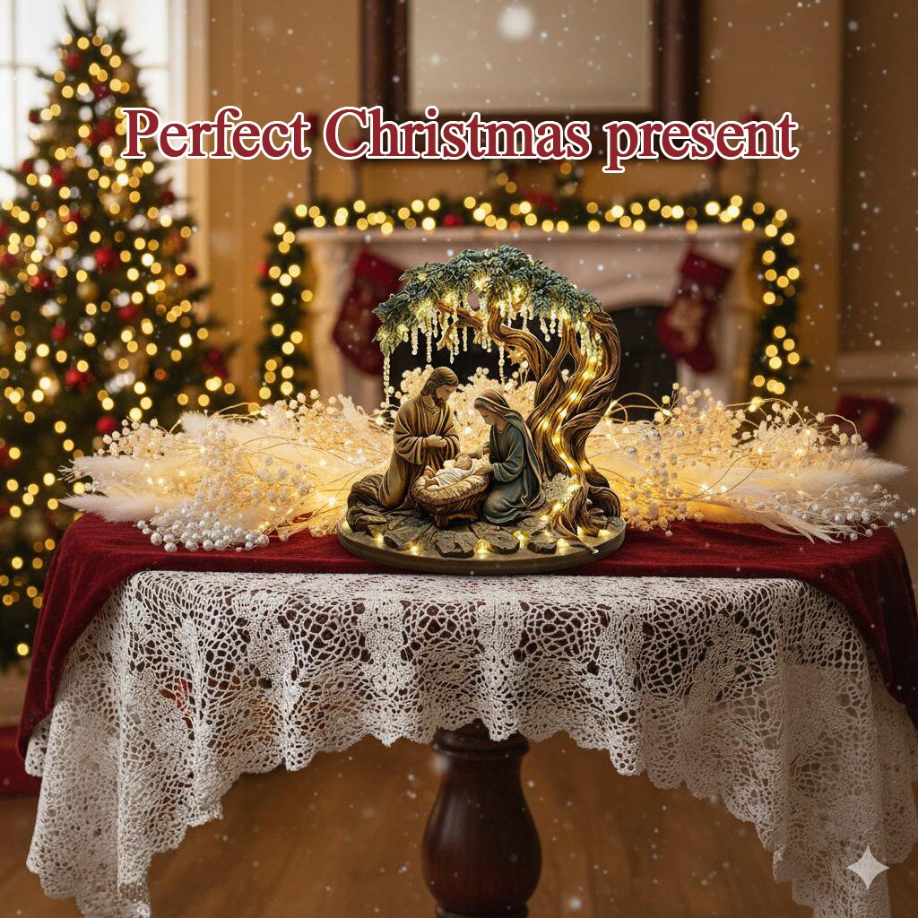 🎄🎁3D Christmas Nativity Scene Decorative Figurine