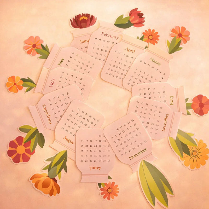Blooming Desk Flower Calendar