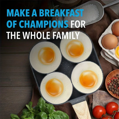 4-Hole Non-Stick Frying Pan
