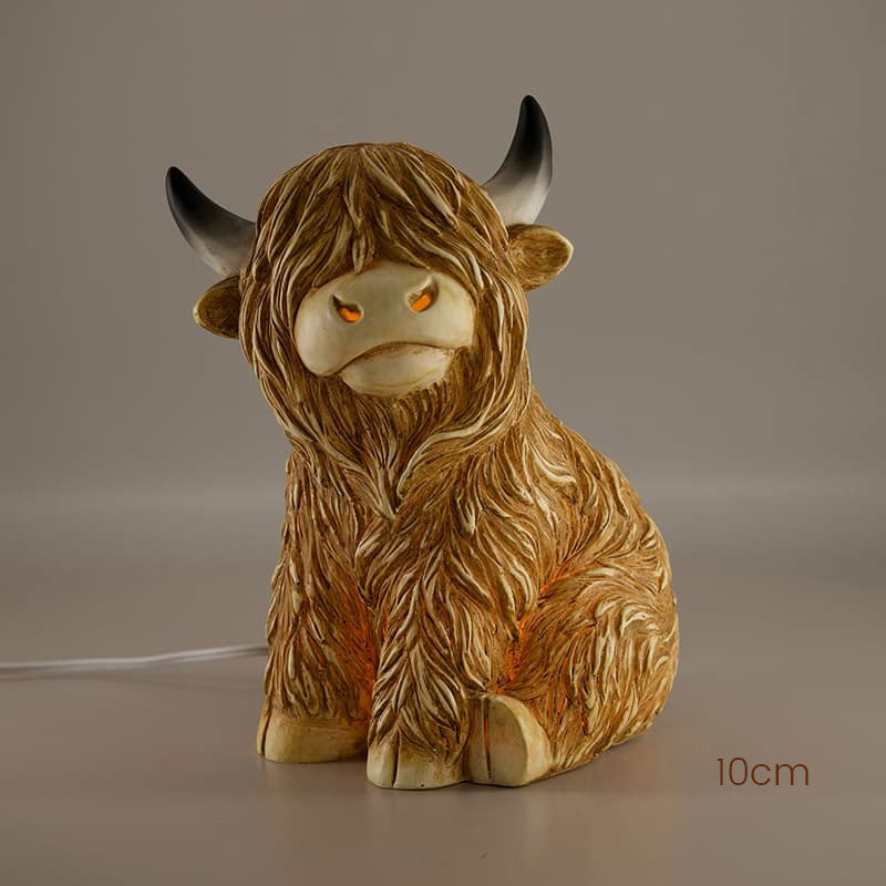 Glowing Highland Bull Lamp