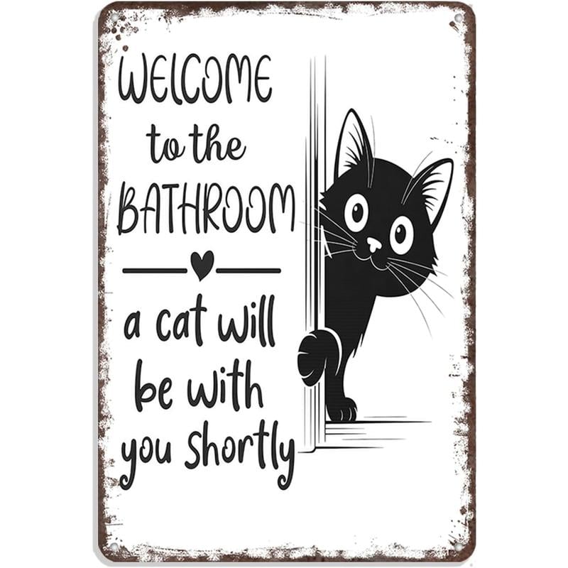 🔥🐱Vintage Black & White Cat Wall Art