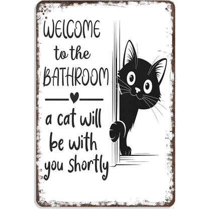 🔥🐱Vintage Black & White Cat Wall Art