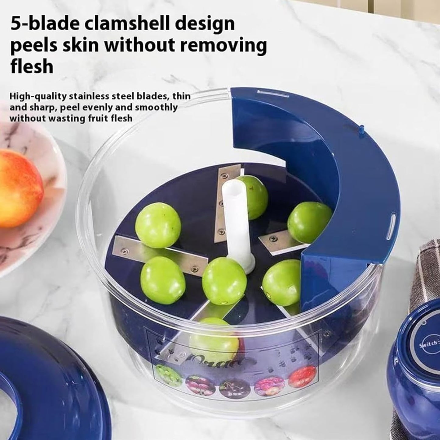 Electric Grape & Small Fruit Peeler 🍇 – Fast 20s, Rechargeable, Easy Clean