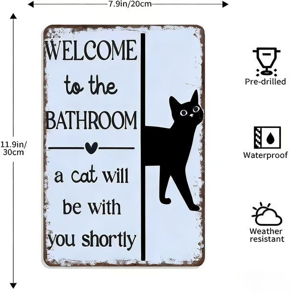 🔥🐱Vintage Black & White Cat Wall Art