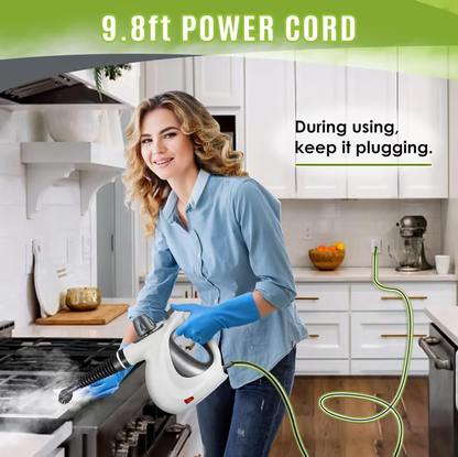 🌊Pressurized Handheld Multi-Surface Steam Cleaner with 12 Accessories