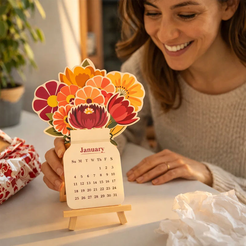 Blooming Desk Flower Calendar