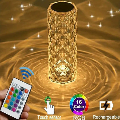 🎁Last Day Promotion 49% OFF🔥Artificial Crystal Table Lamp(Can Switch 16 Colors)