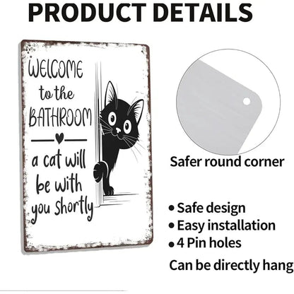 🔥🐱Vintage Black & White Cat Wall Art