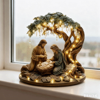 🎄🎁3D Christmas Nativity Scene Decorative Figurine
