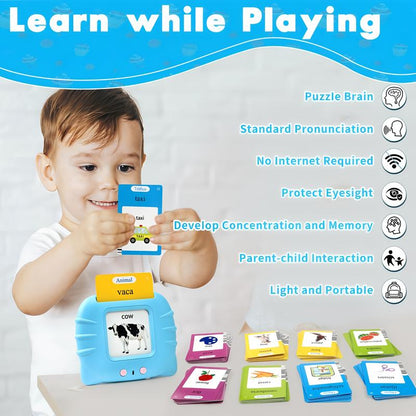 ⚡Hot Sales 49% OFF🔥Multilingual Talking Flash-Card Reader with Cards