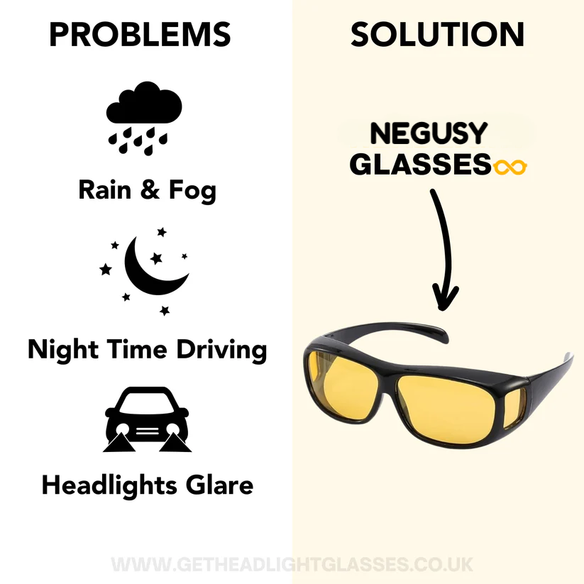 Fit Over Night Driving Glasses with GlareCut Technology