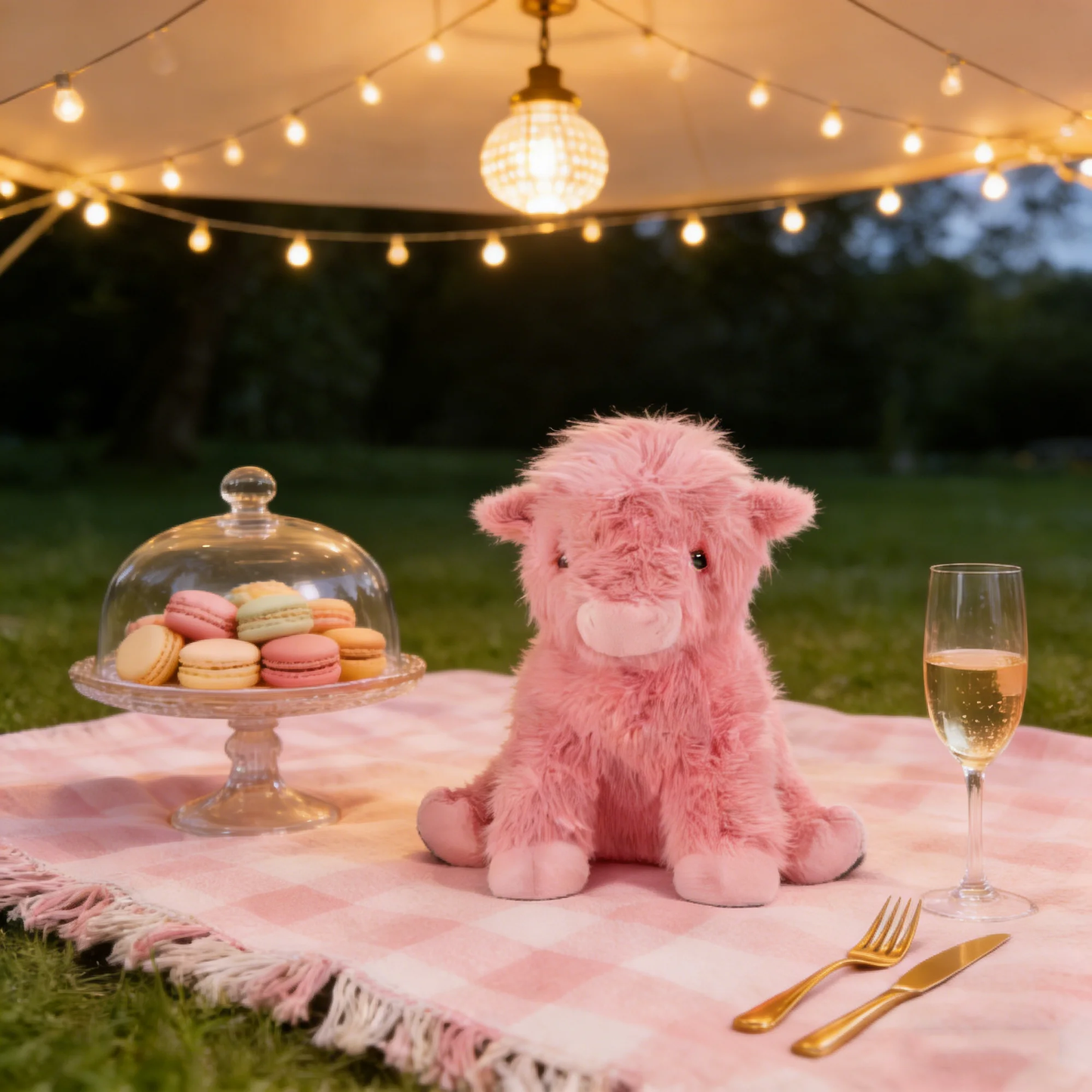 🐮Adorable Pink Highland Cow Plush