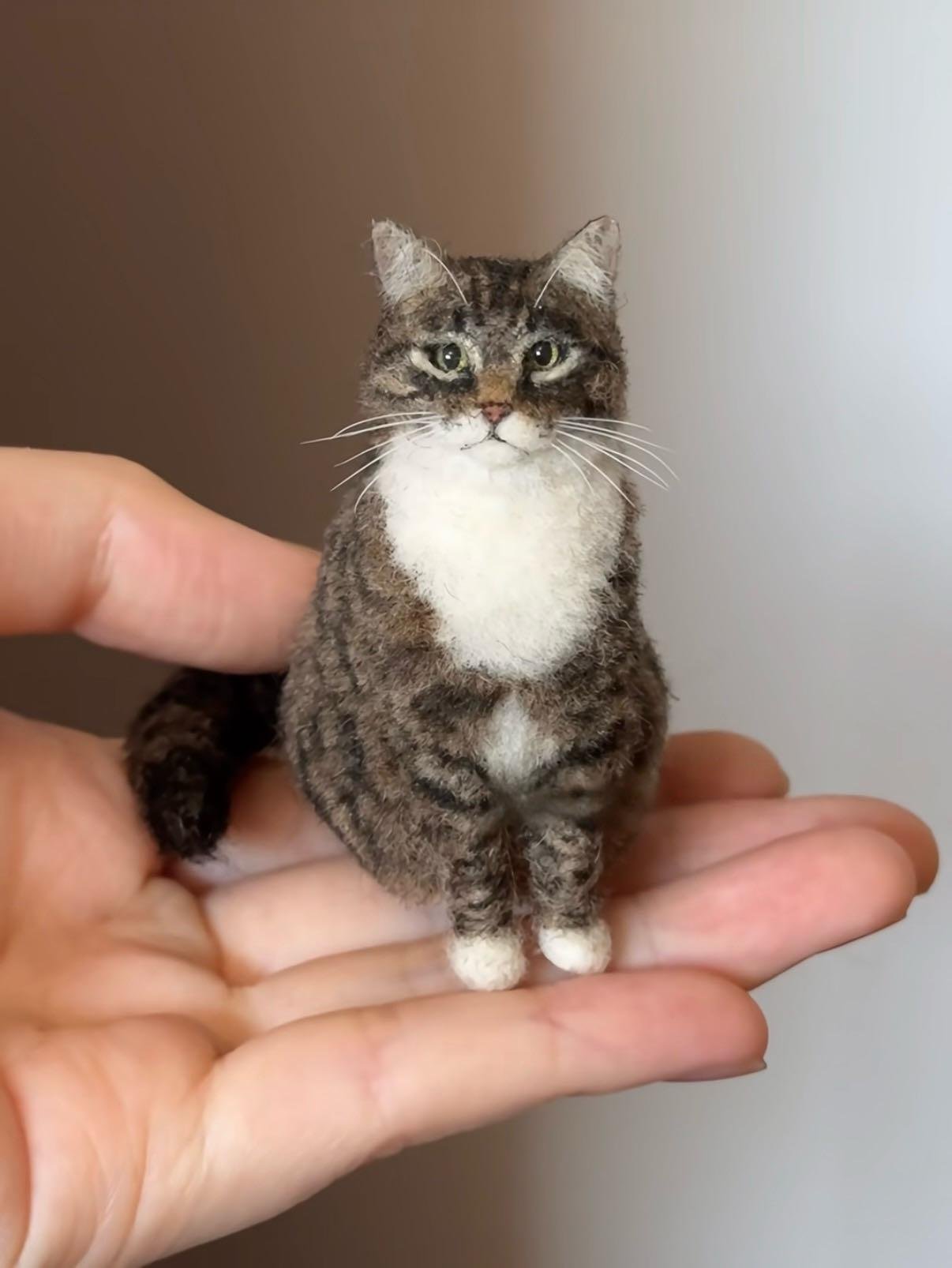 🐱💖Mini Felted Wool Cat