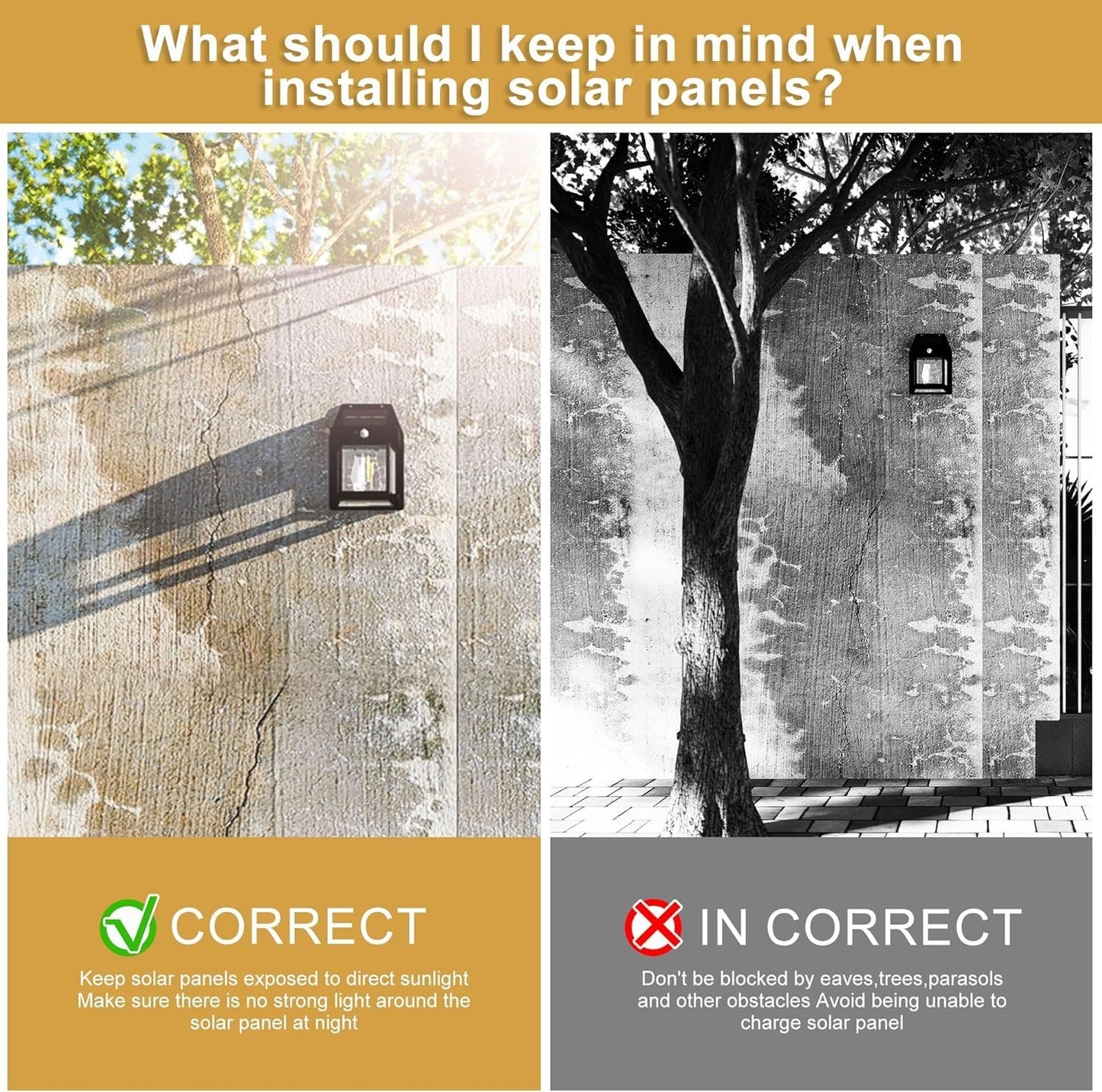 🎁Last Day 50% OFF🔥Solar Wall Lantern with 3 Modes & Motion Sensor, Dusk to Dawn Porch Lights Fixture, Waterproof Exterior Lighting