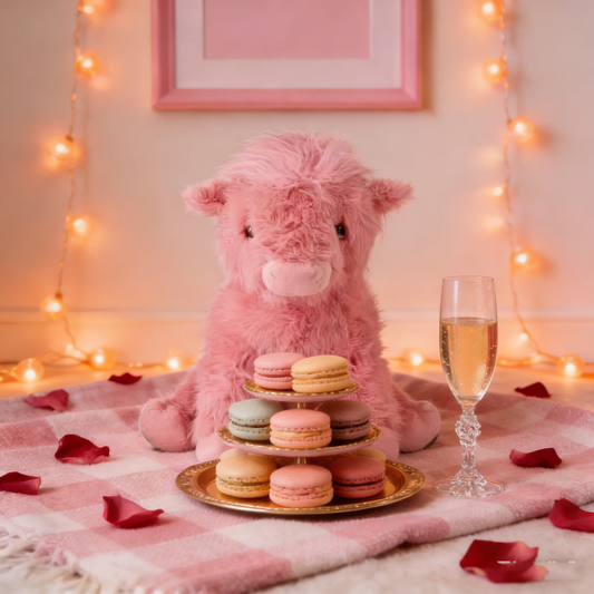 🐮Adorable Pink Highland Cow Plush