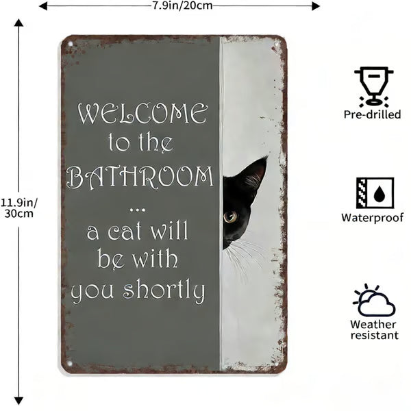 🔥🐱Vintage Black & White Cat Wall Art