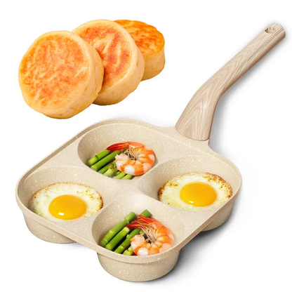 4-Hole Non-Stick Frying Pan