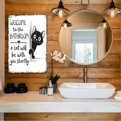 🔥🐱Vintage Black & White Cat Wall Art