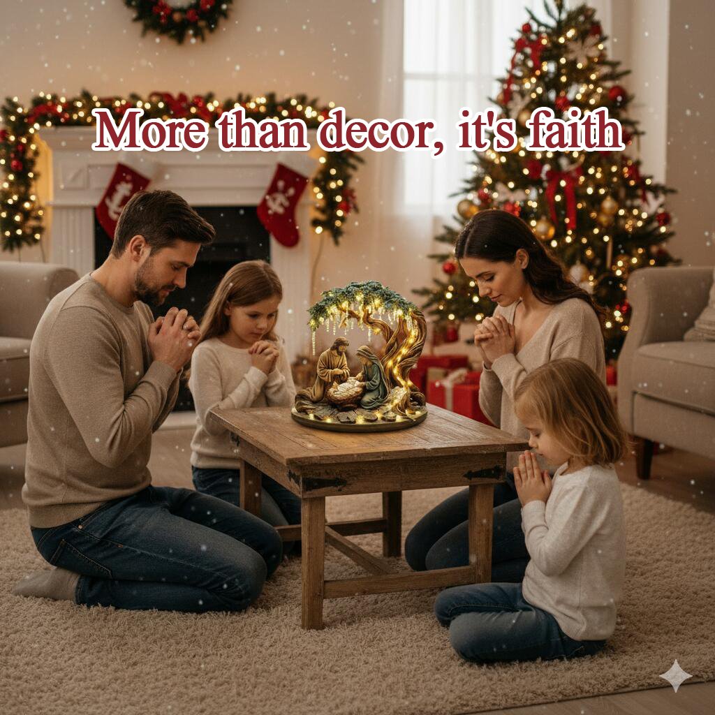 🎄🎁3D Christmas Nativity Scene Decorative Figurine