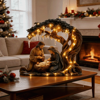 🎄🎁3D Christmas Nativity Scene Decorative Figurine