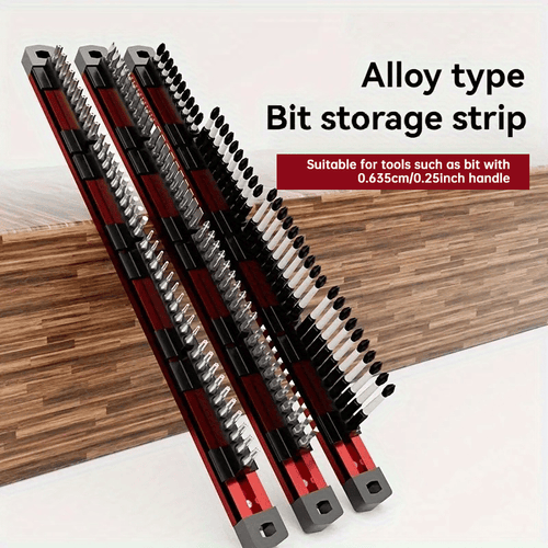 Pro-Series Aluminum Magnetic Hex Bit Organizer | 40-Slot 1/4" Drive Holder