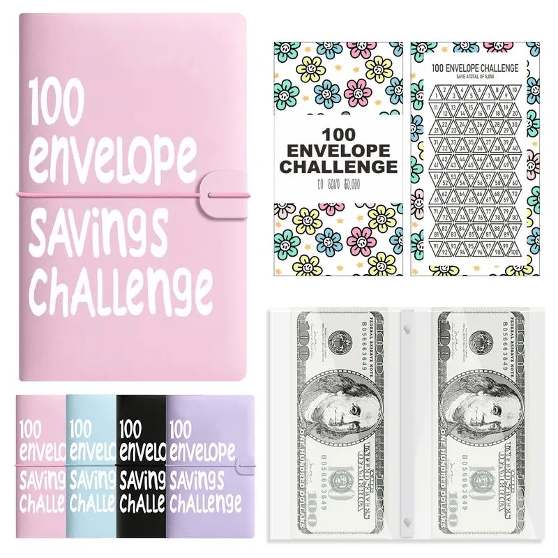 🔥LAST DAY 49% OFF🔥--✉️100 Envelope Savings Challenge Book