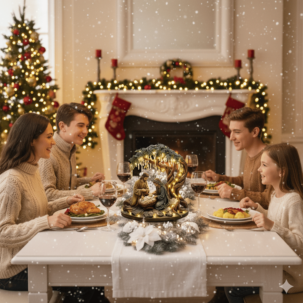 🎄🎁3D Christmas Nativity Scene Decorative Figurine