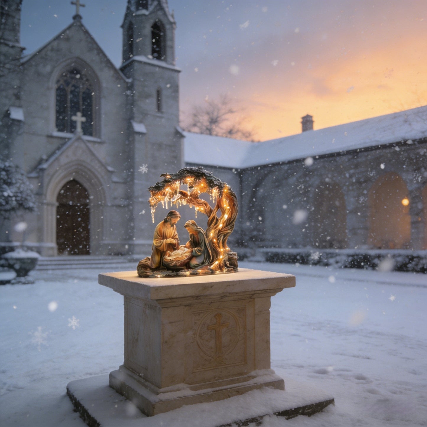 🎄🎁3D Christmas Nativity Scene Decorative Figurine