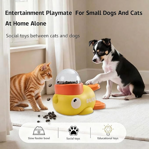 🏆HOT SALE 49% OFF - 🐱🐶 Ducek Little Yellow Duck Feeder Toy