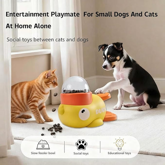 🏆HOT SALE 49% OFF - 🐱🐶 Ducek Little Yellow Duck Feeder Toy