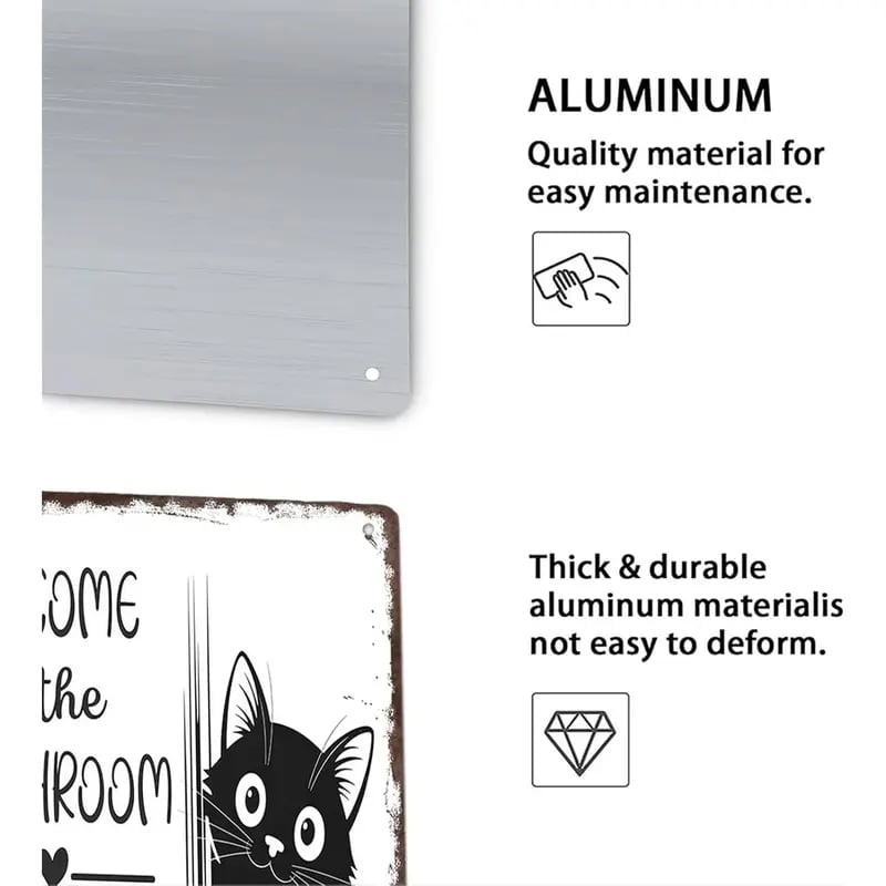 🔥🐱Vintage Black & White Cat Wall Art