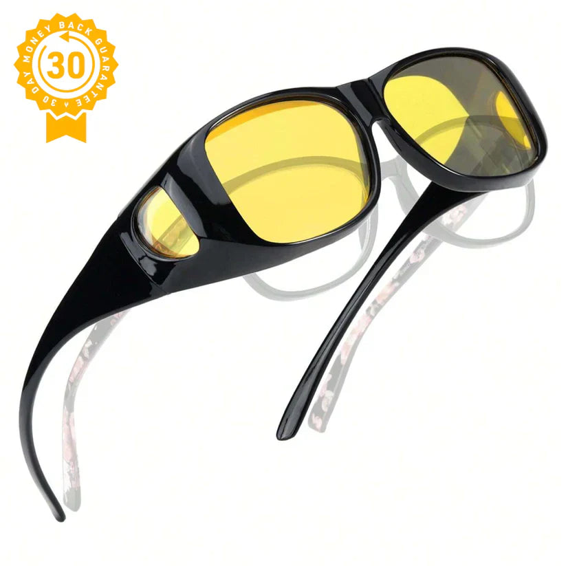 Fit Over Night Driving Glasses with GlareCut Technology